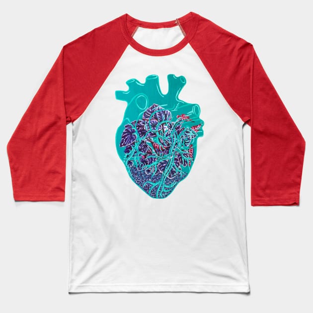 Heart Terrarium Peperomia Baseball T-Shirt by RaLiz